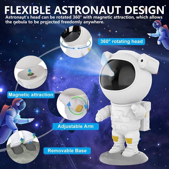 Astronaut Galaxy Projector Night Light – 360°